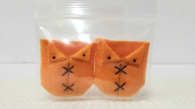 ブーツ：橙＋灰糸②