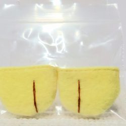 足袋：黄地＋茶糸①