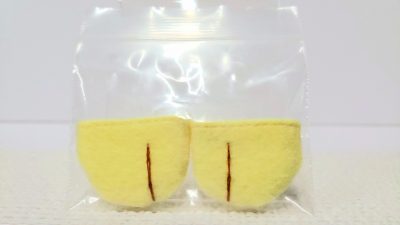 足袋：黄地＋茶糸①