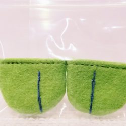 足袋：黄緑地＋青糸①