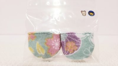 足袋：カラフルな花柄①