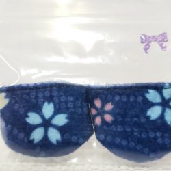 足袋：白とピンクの桜柄⑥