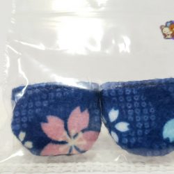 足袋：白とピンクの桜柄⑨